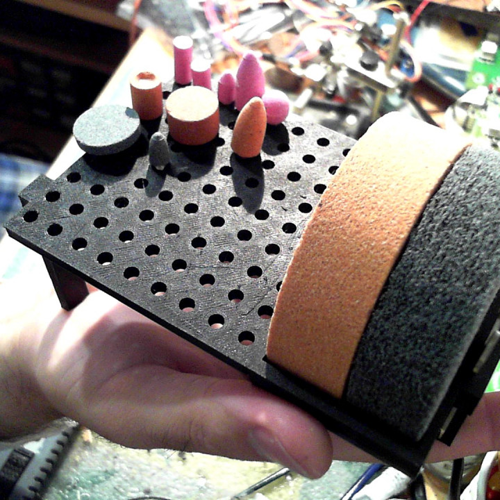 audi mini bech grinder tool rack tools bench theeprom9 3D print model - Mito3D