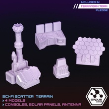 tech devices & consoles tabletop 40k space spaceship starwars warhammer miniature objective scifi marker infinity 28mm scatter colony terrainm 3d print model - Mito3D