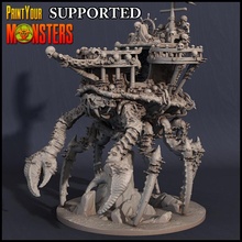 crab ship tabletop monster pirate rpg undead warhammer miniature patreon d&d dnd emmanuel pathfinder lepas printyourmonsters 3d print model - Mito3D