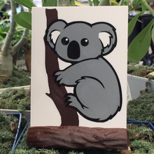 koala siluet Avustralya ayı ağ karıştırıcı Prusa tinkercad asllexicon Olsen Toddolsen Koala ayısı starlabs3d renklendirilmiş Tazmanya renkli koalasiluet evlilik hediyesi 3dprintedweddinggift 3d print model - Mito3D