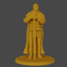 paladino cavaleiro tampo mesa lutador prato espada Guerreiro 3d print model - Mito3D