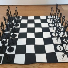xkcd ajedrez conjunto tablero 3d print model - Mito3D