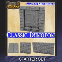 classic dungeon starter set tabletop clip rpg tiles dungeonworks 3d print model - Mito3D