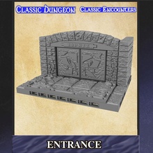 classic dungeon entrance set tabletop rpg supportless pathfinder dungeonworks 3d print model - Mito3D