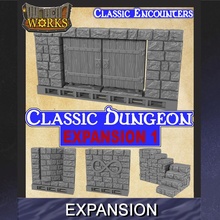 classico prigione espansione 1 tavolo clip modulare rpg calcolo infinitylock dungeonworks 3d print model - Mito3D