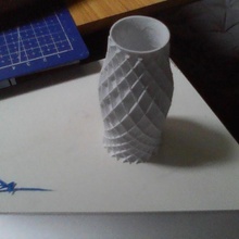 carré vase 3d print model - Mito3D