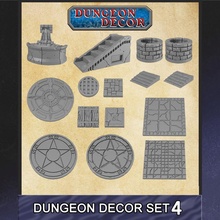 Verlies Dekor 4 Tischplatte Clip Fantasie modular Rollenspiel Infinitylock Dungeonworks 3d print model - Mito3D