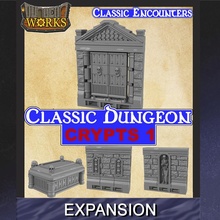 classic dungeon expansion crypts 1 tabletop rpg crypt infinitylock dungeonworks 3d print model - Mito3D