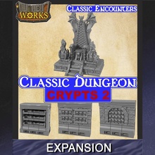classic dungeon expansion crypts 2 tabletop fantasy modular rpg skeleton undead crypt infinitylock dungeonworks 3d print model - Mito3D