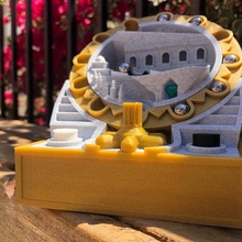 templo aventuras mármol Tienda juego equipo mecánico juguete Ingenieria marmol 3d print model - Mito3D