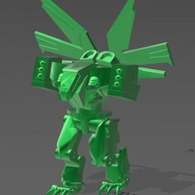 mwda eyrie 6mm scale mecha american tabletop 3d print model - Mito3D