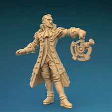 Tenente mago 1 tampo mesa fantasia jogo guerra Medfan personagem 3d print model - Mito3D