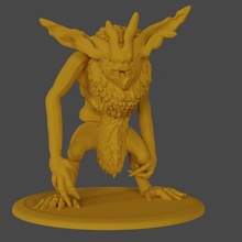 vampiro bestia mesa criatura mal brujo menor 3d print model - Mito3D