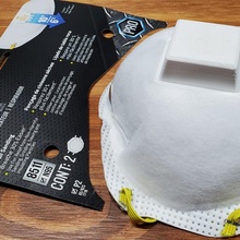 soupape couverture gaine 3m 8511 cool couler n95 masque couronne covid 3d print model - Mito3D