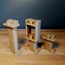 multi level train pont pilier ensemble haute Ikea grand Piste brio niveaux 3d print model - Mito3D