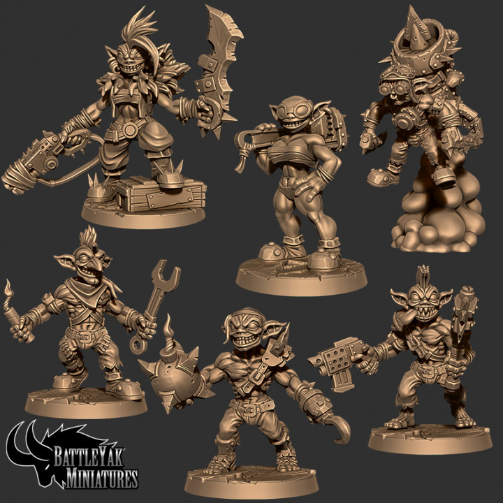 coulis mousse skyraiders personnage pack table fantaisie lutin monstre pirate wargaming marteau guerre steampunk scifi ingénieur dnd éclaireur jeux gobelins ttrpg monstergirl battleyakminiatures 3D print model - Mito3D