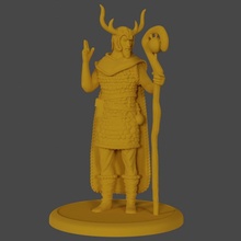 Humain druide table Masculin Personnel bois potions 3d print model - Mito3D