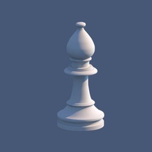 bispo 3d xadrez 3d print model - Mito3D