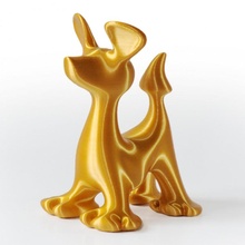 golden Hund Mike druckbar Tier DIY fdm Zahl Haustier Skulptur Spielzeug Charakter Comic spline 3d print model - Mito3D