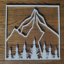 tel dağ çerçeve Sanat Aralık dağlar 3d print model - Mito3D