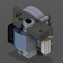 makerfarm pegasus 10 5015 blower fan bltouch mount e3dv6 cooler 3d print model - Mito3D