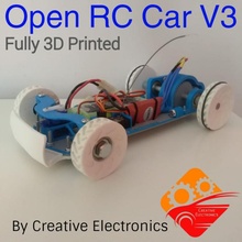 abierto rc coche vehiculo v3 openrc 3d print model - Mito3D