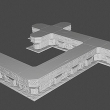 openforge dwarven halls knotwork walls rpg terrain dungeon tiles dnd pathfinder 3d print model - Mito3D