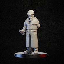 victoriano detective Tienda miniatura mesa 3d print model - Mito3D