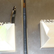 Pad Stift Halter Unterstützung Kühlschränke Bleistift magnetisch Hinweis Kühlschrank Kühlschrankmagnet 3d print model - Mito3D