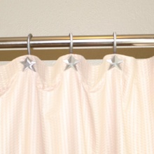 Estrela chuveiro cortina ganchos acessórios banheiro cortinas 3d print model - Mito3D