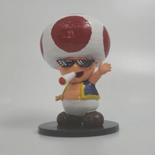 acordo sapo ventilador arte Nintendo figura junta mario 3d print model - Mito3D