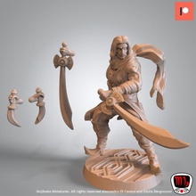 shakil shareef temple hero pre-supported tabletop rpg miniature resin minis dnd arabian presupported 3d print model - Mito3D