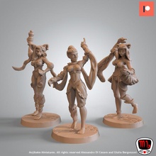 danseurs temple pre supported table miniatures rpg minis dnd arabe ventre 3d print model - Mito3D