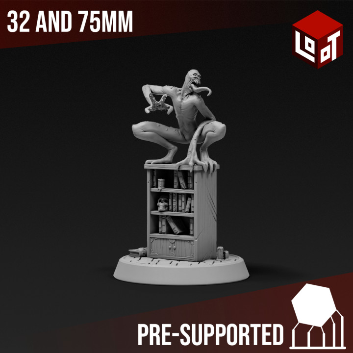 choker v1 - mad mage's experiments loot studios store epic fantasy game mini rpg miniature boardgame dungeonsanddragons tabletop wargame d&d role-playing chuul 3D print model - Mito3D
