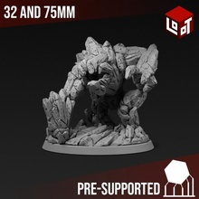 stone golem - mad mage's experiments loot studios store epic fantasy game mini rpg miniature boardgame dungeonsanddragons tabletop wargame d&d role-playing stonegolem 3d print model - Mito3D