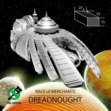 dreadnought merchants tabletop miniatures sci-fi space spaceship 3dprint boardgames spacecraft board games stellar ti4 hacan emirate 3d print model - Mito3D