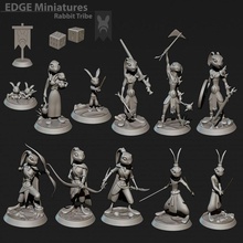 rabbit tribe + carrot dice flag tabletop game warhammer roleplaying dnd pathfinder tribes 3d print model - Mito3D
