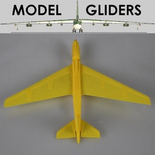 b52 flying glider powered elastic band toys & games plane outdoors gliders bomber 3d print model - Mito3D