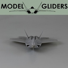 f22 vuelo planeador powered banda elástica juegos juguetes diversión plano aire libre volar planeadores fighterjet 3d print model - Mito3D