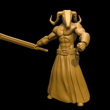 ritual guard v2 tabletop demon evil summon sacrifice 3d print model - Mito3D