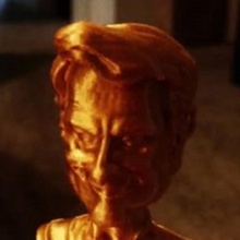 political cartoon style bust statue brazilian president jair bolsonaro presidente brasil brazil blender source 3d print model - Mito3D