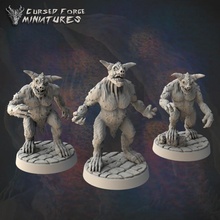 pre-supported dretches pack - 3 poses tabletop dragons dungeons rpg miniature d&d dnd dretch curse strahd 3d print model - Mito3D