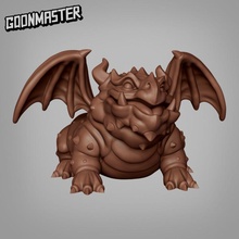 glom - dragon tabletop creature dinosaur fantasy pet rpg wargaming miniature trex basilisk raptor dnd wyvern fat pathfinder kobold 3d print model - Mito3D