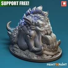yshual tidescrapper tabletop boss creature dragons fish monster sea wargames supportless dungeon dnd pathfinder print'n print'npaint 3d print model - Mito3D