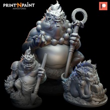 kuo-toa bundle + free multi-pose tabletop dragons dungeons wargames warhammer warrior priest monsters heroes dungeon dnd kuo toa lizzardmen 3d print model - Mito3D