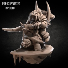 walrus warrior tabletop dragons figure turtle character boardgame diorama dungeon collectible d&d 3d print model - Mito3D