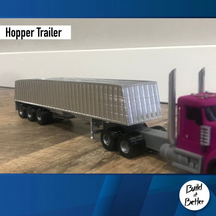 seco abultar tolva remolque 1 64 escala Tienda transporte camión camioneta grano volvo todoterreno muñequita Scania boyal aguijón 3D print model - Mito3D