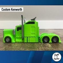 Kenworth özel 1 64 ölçek mağaza Ulaşım kamyon kamyonet volvo cip bebek arabası tanıtım videosu Scania alçak sürücü lowboy stinger Gaslands boğa çubuğu tanker Peterbilt 3d print model - Mito3D