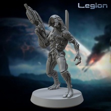 legion geth 32mm pre-supported store games videogame scifi boardgame mass tabletop 28mm presupported 3d print model - Mito3D