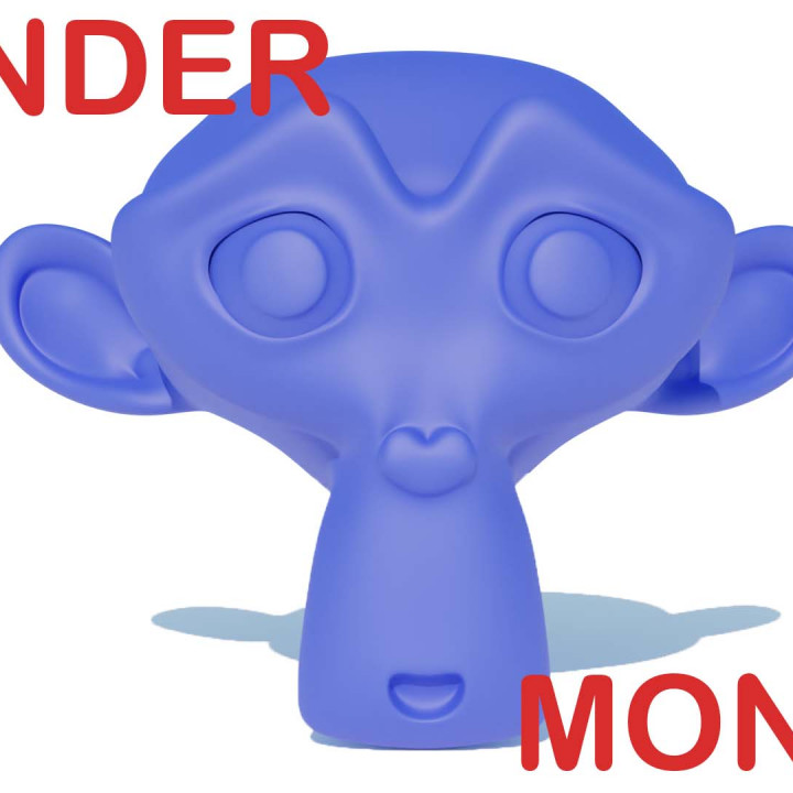 blender monkey 3D print model - Mito3D